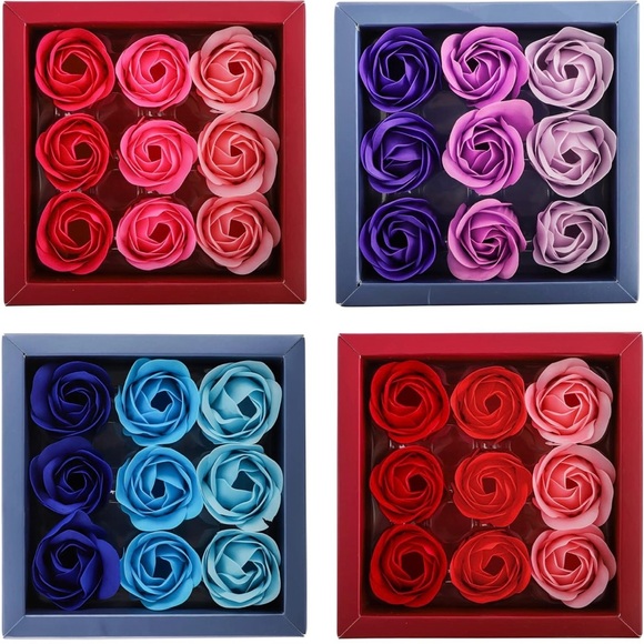 Colorful Rose Soap Set - Picture 1 of 6
